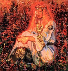 Женщина, Космос и украшения